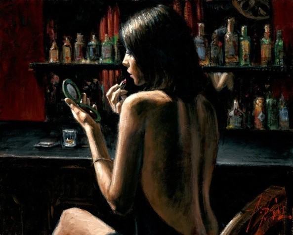 Fabian Perez Anna at the Bar